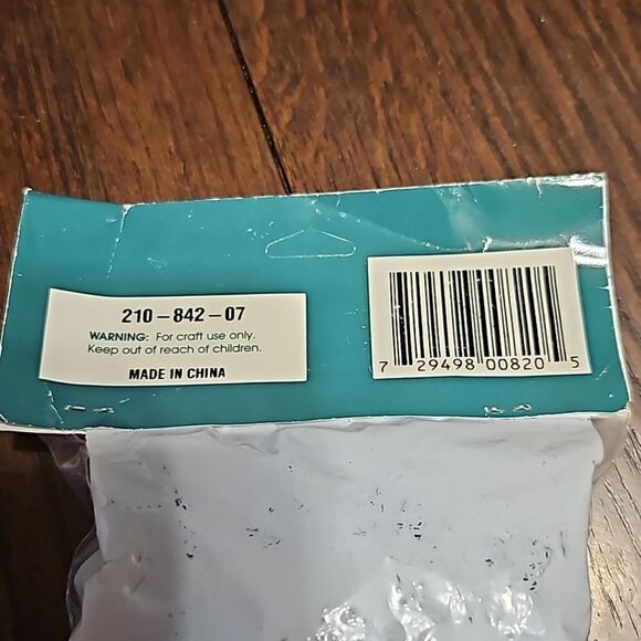 Vintage deadstock ceramic tree pegs, biw shaped, blue - Picture 3 of 5